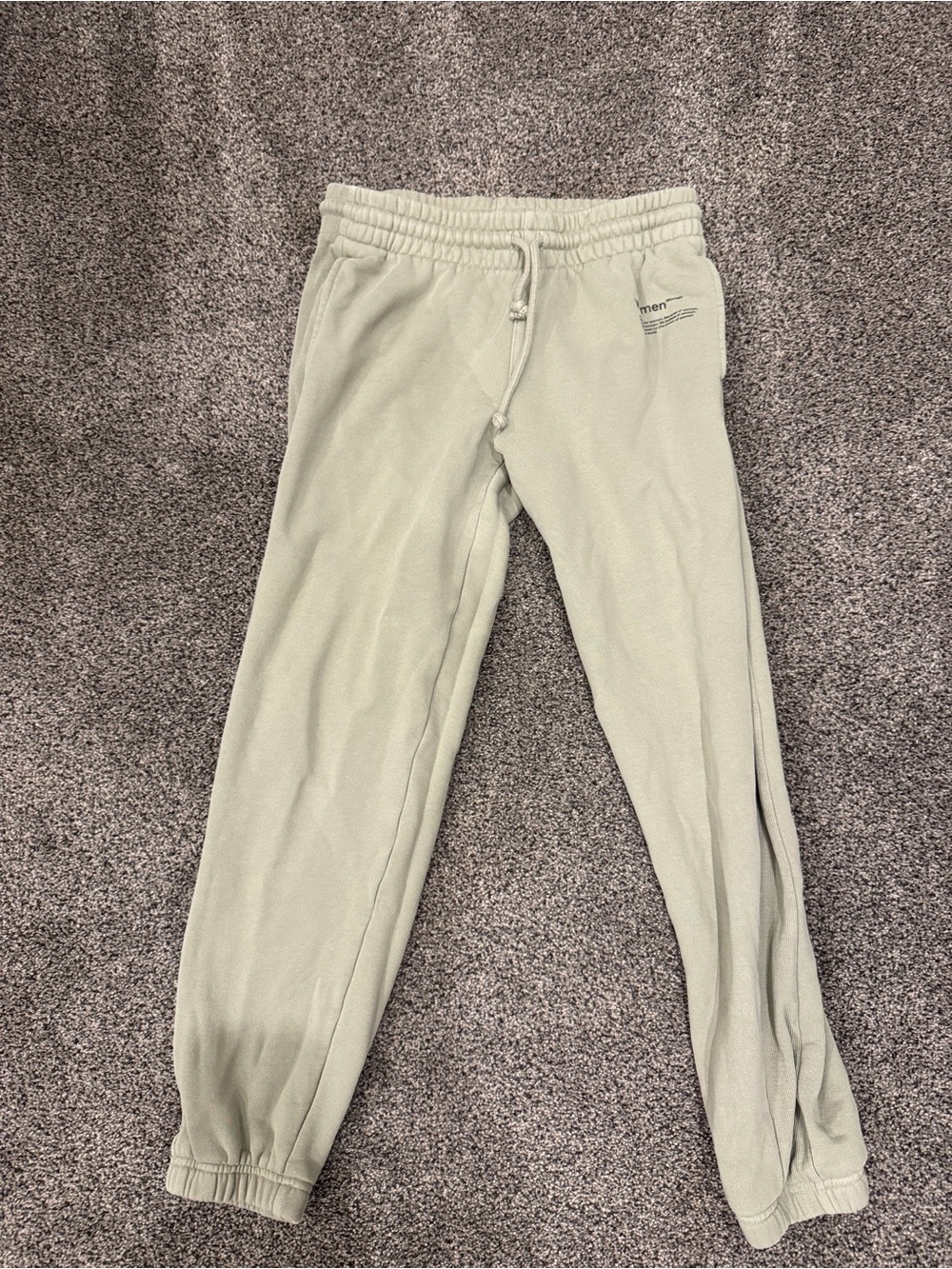 Women’s Light Sage Green Fleece Jogger Pants